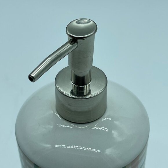 Threshold Soap Pump Pink Cream Green Ceramic Metal - Picture 8 of 9